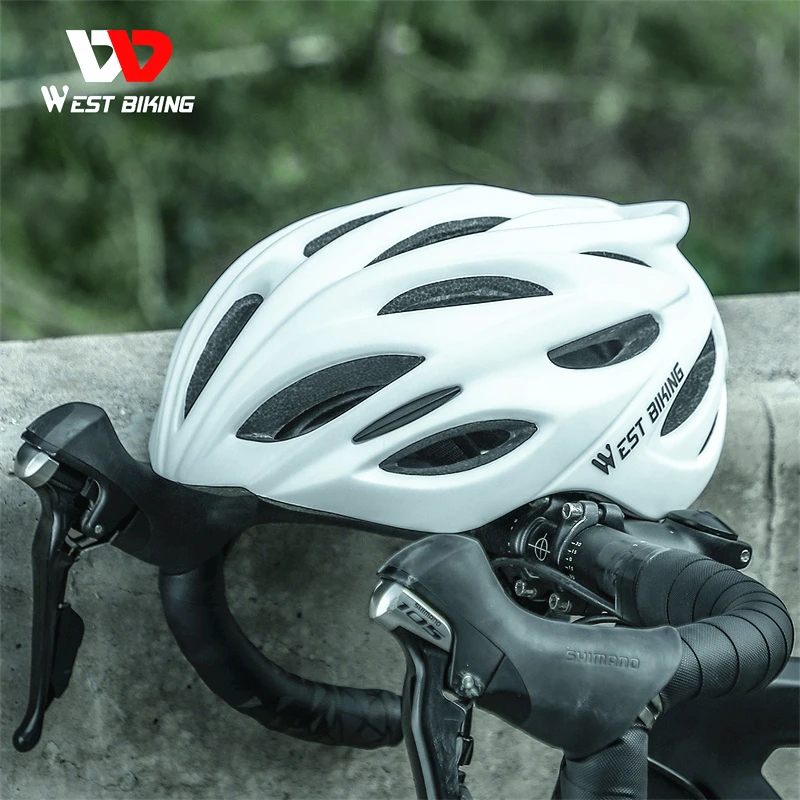 West Biking Ultralight Racing Helmet MTB Road Bike Aero Helmet Men Women Integrated Safety Cap Lightweight Cycling Equipment