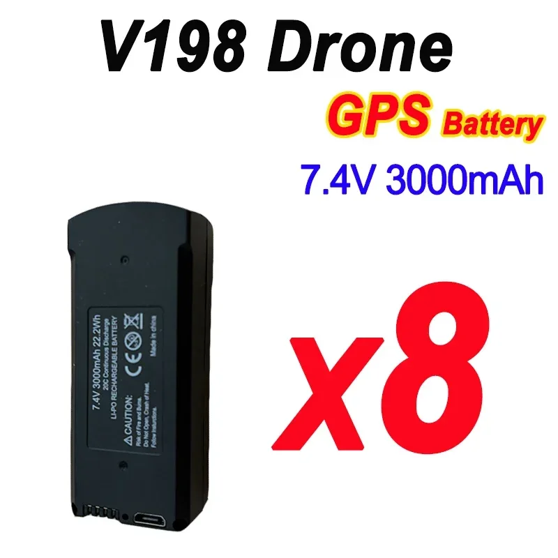V198 7.4V BatteryX8