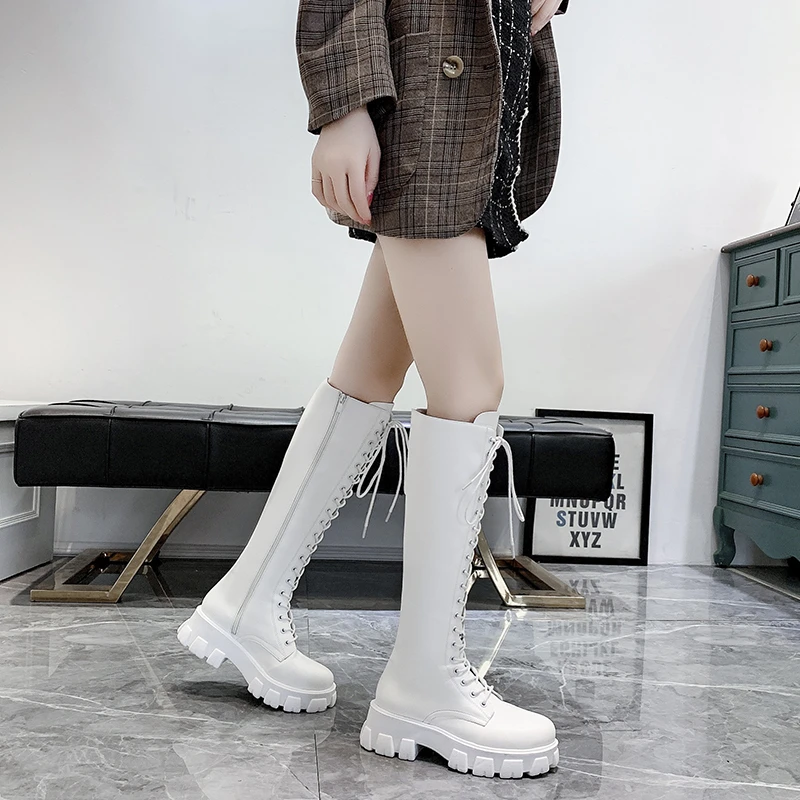 2024 Fall and Winter New Women's Boots Round Head Square Heel Knight Boots Over The Knee Sweet High Boots Sexy Women's Boots