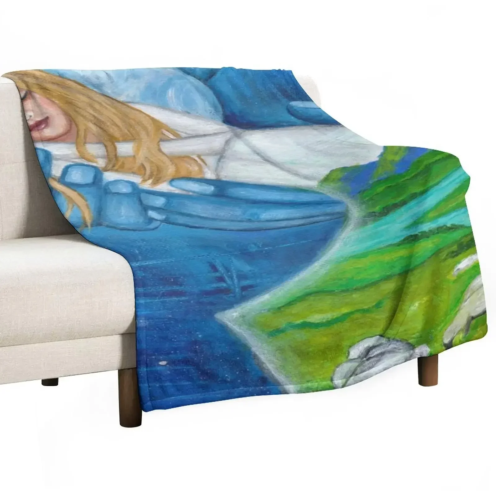

In the Palm of His Hands Throw Blanket Decorative Sofas Hair Blankets