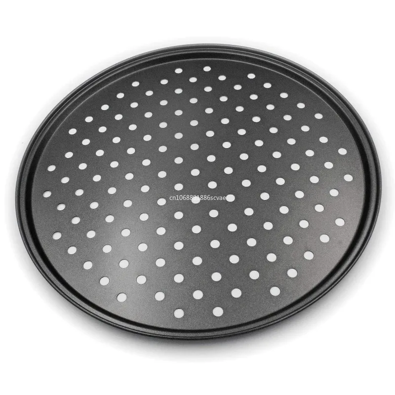 1Pcs Pizza Pans for Oven Round Pan with Holes 26cm Pizza Tray for Oven Baking Steel Accessories Kitchen Tools כף פיצה