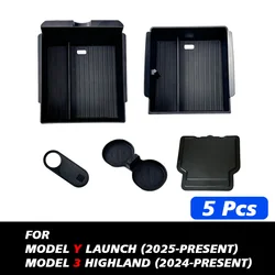 Enhanced Console & Armrest Storage Box with Non - slip Mat and Watercup Holder (5in1)