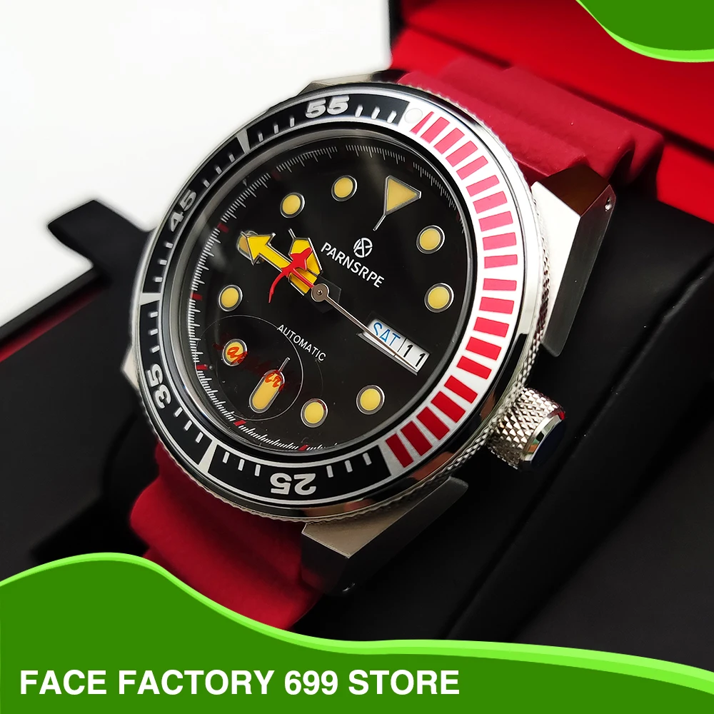 

PARNSRPE - The latest ultra-bright luminous men's watch NH36A caliber automatic mechanical watch sapphire glass suitable for div