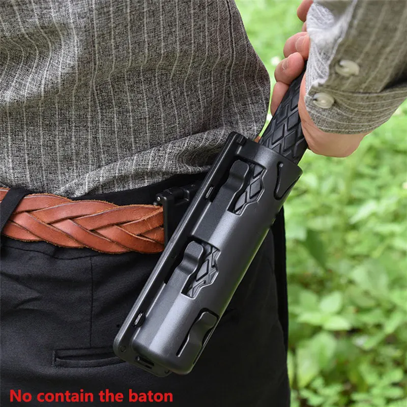 360 Degree Rotation Retractable Baton Case Holster Universal Extensible Baton Holder Self Defense EDC Outdoor Survial Tool