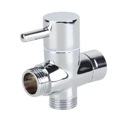 Shower Head T-Adapter 3-Way Water Diverter Valve Bathroom Accessories Toilet Bidet Sprayer Connector Separator Faucet Splitter