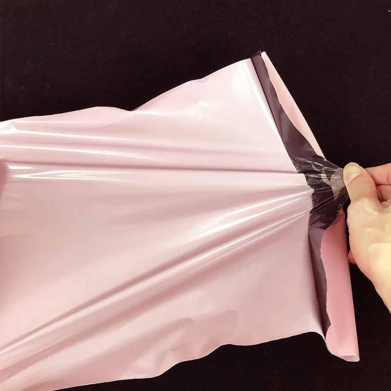 10Pcs Blue/Pink Plastic Courier Bag Milk Tea Color Shipping Mailing Bags Small Gift Packaging Bag Business Express Poly Mailers