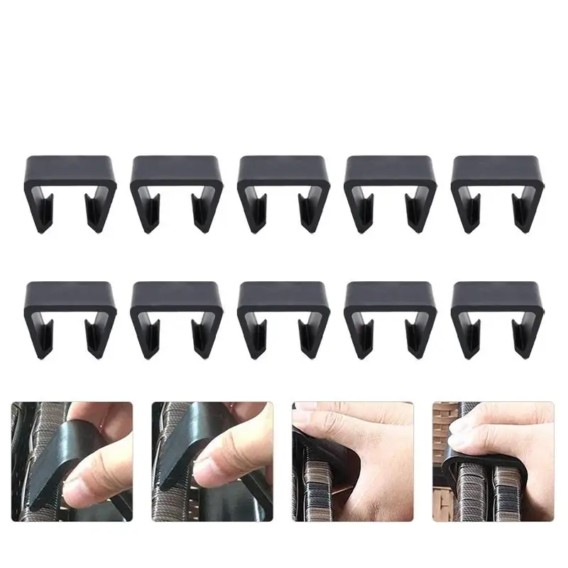 Sofa Furniture Clip Connect Clamps Outdoor Patio Wicker Chair Fasteners Sectional Sofa Rattan Chair Alignment Clips 10pcs furniture hardware buckle clamp