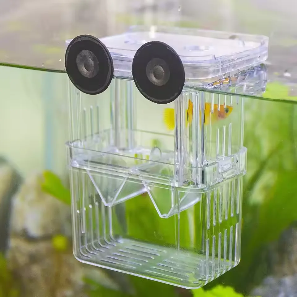 Aquarium Fish Breeder Box Durable Betta Fish Tank Breeding Isolation Box Hatching Incubator For Baby Shrimp
