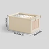 Clothes Organizer with Clear Cover Large Capacity Clothing Storage Box Oxford Cloth Jeans Underwear Bra Socks Wardrobe Organizer 6