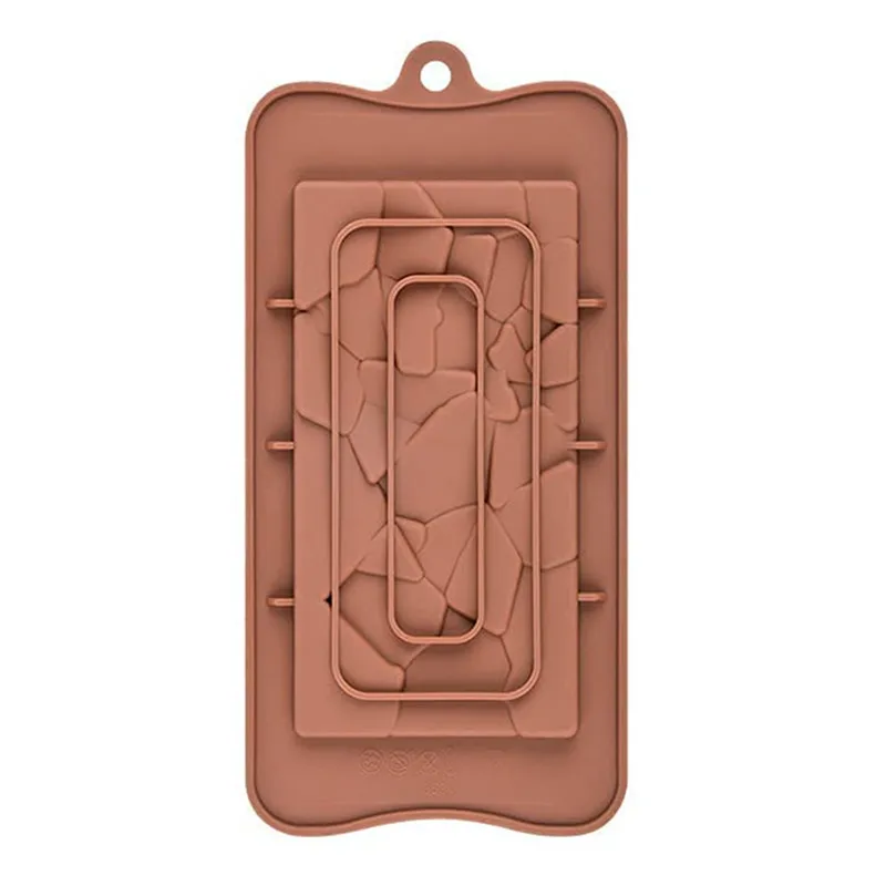 Silicone Break-Apart Chocolate and Energy Bar Mold