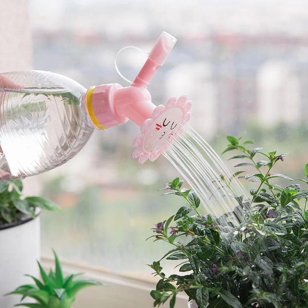 

1pc Plastic Bottle Cap Sprinker Garden Small Watering Can Double Head Water Spout Nozzle Outdoor Garden Supplies
