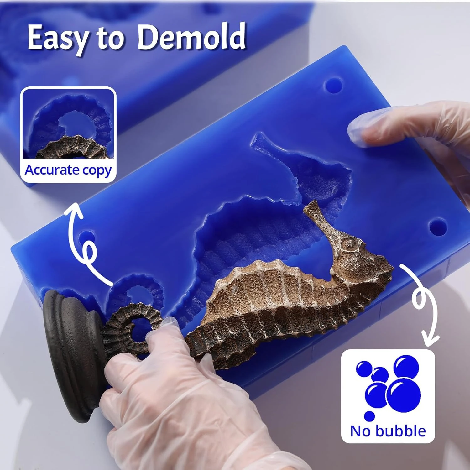 Premium Silicone Mold Making Kit - Super Elastic, Fast-Cure Liquid Silicone Rubber