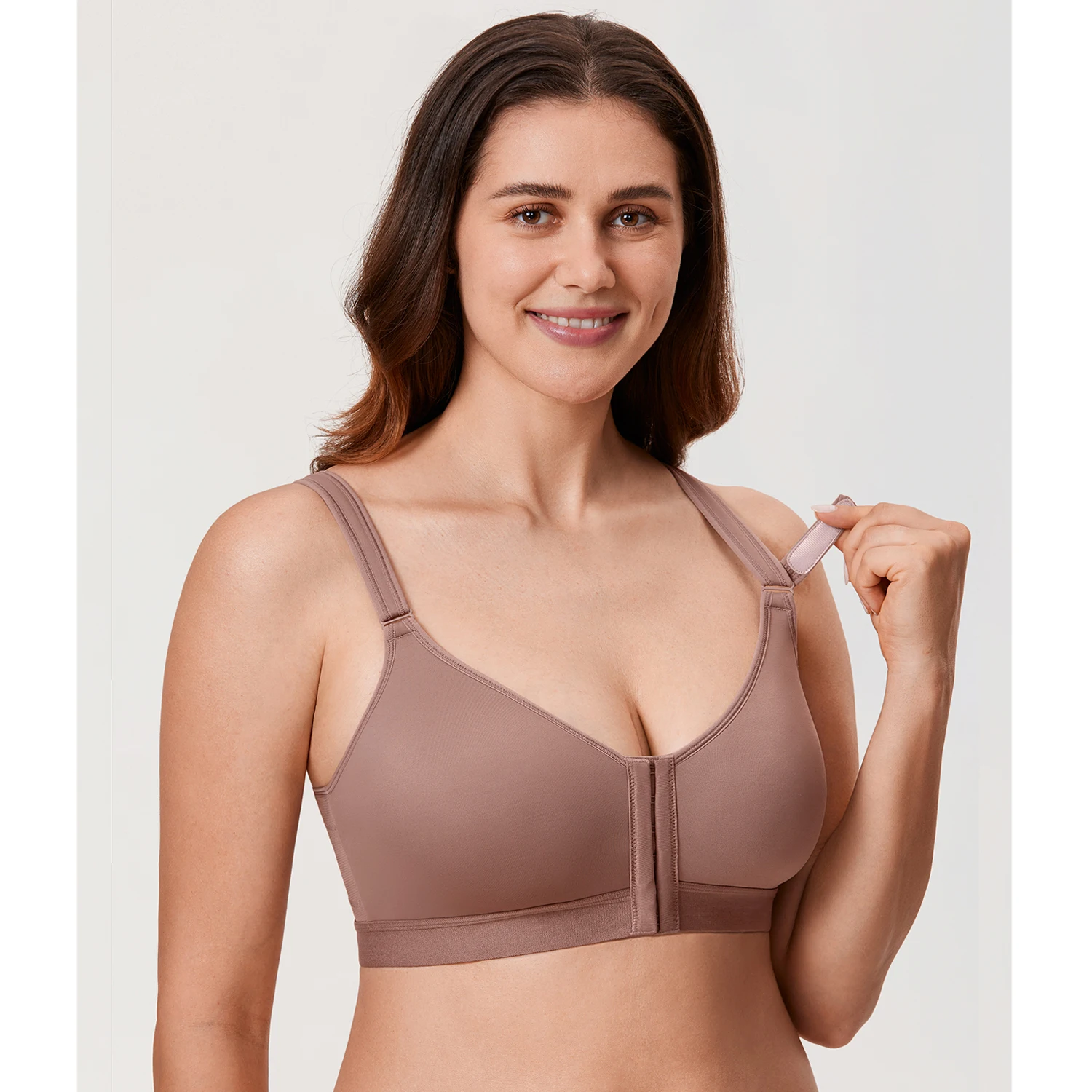 Posture Corrector Bra for Women Front Closure Wirefree Back
