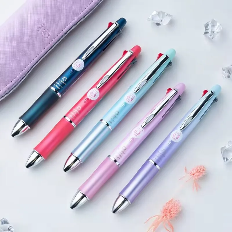 PILOT Dr. Grip 4 + 1 Multifunctional Pen 0.7/0.5mm 4-color Ballpoint Modular Pen 0.3/0.5mm Mechanical Pencil Stationery Supplie