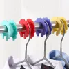 5pcs Durable Anti-Slip Clothesline Hook Hanger Stopper Silicone Fixed Buckle Fixing Hook Hangers 1
