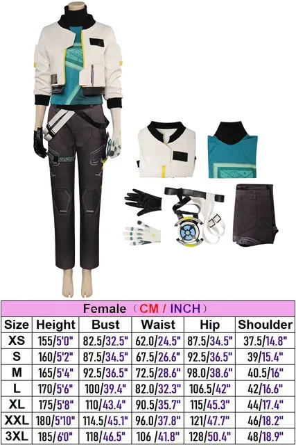 thumbnail image 1 of Valorant Deadlock Cosplay Chaqueta Disfraz Mujer Top Pantalones Trajes para Niñas Adultos Halloween Carnaval Fiesta Disfraz Traje de Juego de Rol, 1 of 5