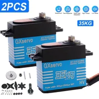 2Pcs Waterproof 35kg 40kg digital servo metal gear high speed 25T arm for 1/8 Sercos rc1/10 RC baja crawler Cars boat free gift 2