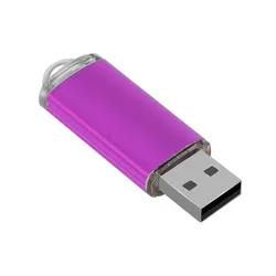 Vibrant USB Flash Drive - Sleek High - Capacity Memory Stick Gift - 4GB (Purple)