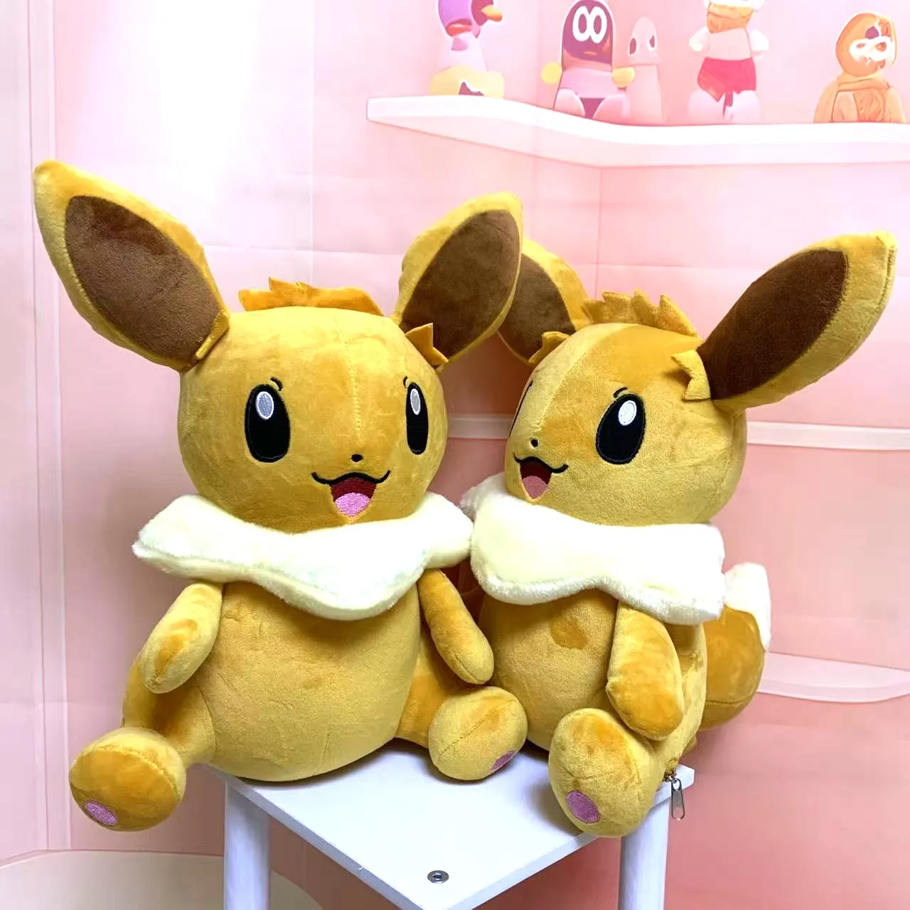 Hot 30cm Pokemon Eevee Changing Egg Reversible Plush Doll Pillow Cartoon Kawaii Anime Elf Eevee Plush Toy Birthday Gift for Kids view 6