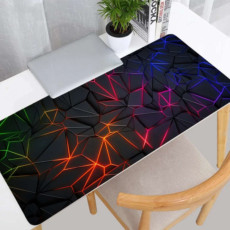 

3D Splicing Pattern Custom Mousepad XXL Desk Mat Laptop Gaming Accessories Keyboard Pad PC Gamer Cabinet Mouse Pad Anime Carpet