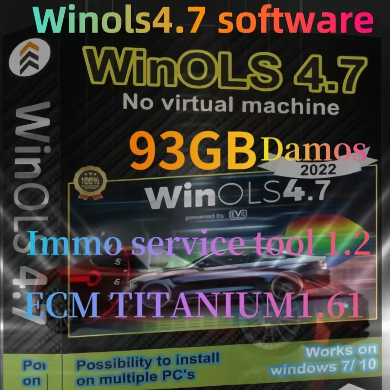 Newest Auto Repair Software Winols 4.7 Software+ 93GB Damos + ECM ...