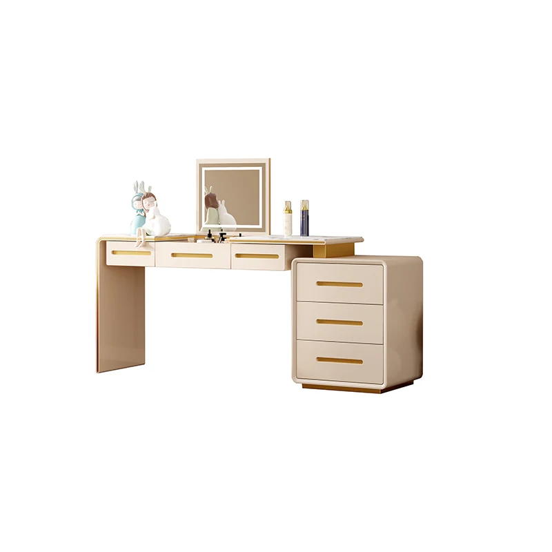

Dressing Table Bedroom Small Modern Simple Storage Cabinet Integrated Makeup Table Dresser