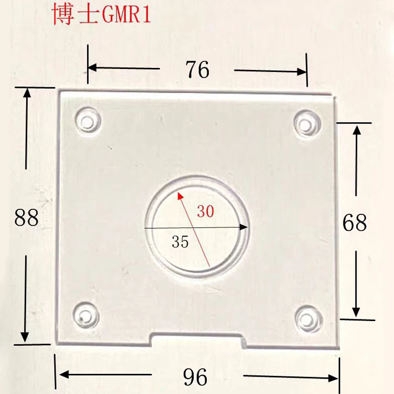 Set of Round Base Plate + 10PCS Brass Router Template Guide