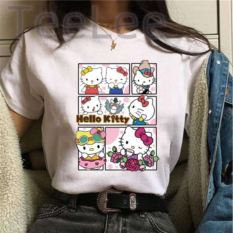 thumbnail image 1 of Camisetas con estampado de Toy story para mujer, playera con estampado Kawaii de Stitch, playera informal de dibujos animados de Manga para mujer, 1 of 5