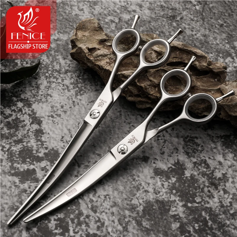 Curved Scissors Grooming Scissors Pet Shears for Dogs/Cats dog grooming scissors dog grooming scissors kit