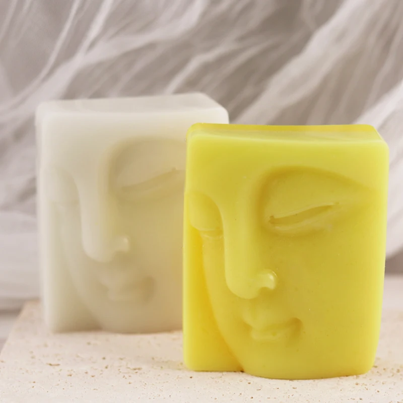 3D Maitreya Silicone Candle Mold DIY Church Buddha Making Plaster Epoxy Resin Aroma Soap Chocolate Baking Molds Home Decor