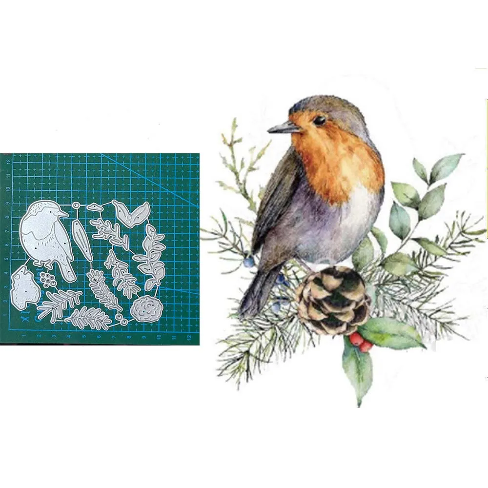 

Bird Decoration Metal Cutting Die Scrapbook Template Cutting Card Making Decorative Blade Punch Cut Embossing Stencils