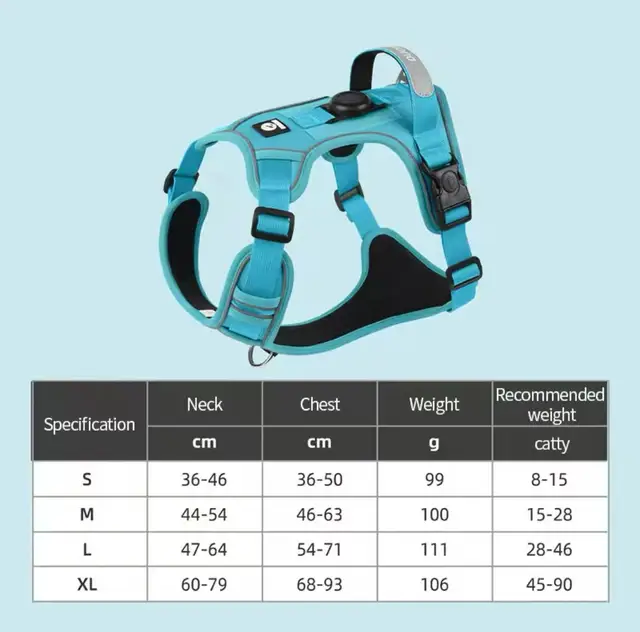 Dog Chest Harness Adaptable to Airtag Chest Harness, Outdoor Training Loss Prevention Dog Leash 6