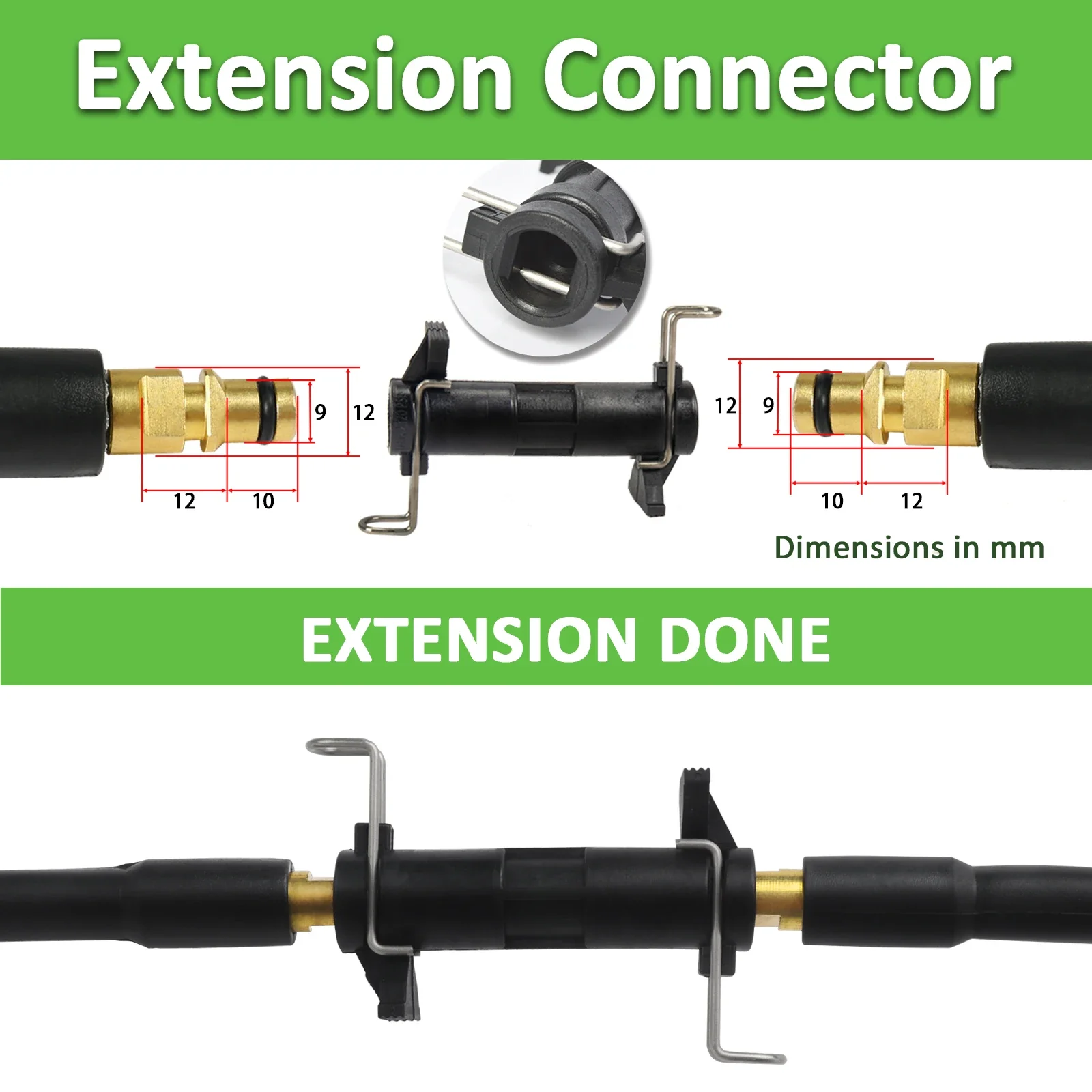 خرطوم بديل لغسالة الضغط بطول 15 متر (49 قدم)، فائق...
