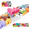 Animal Wooden Jigsaw Puzzle Montessori Kids Cartoon 3D Puzzles Games Baby Early Learning Educational Toys for Children 4