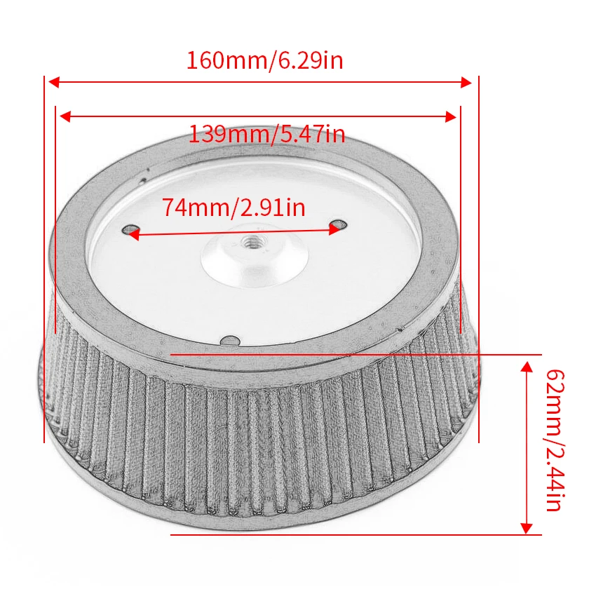 Ar Filtro Inttake Cleaner Element, Fit para