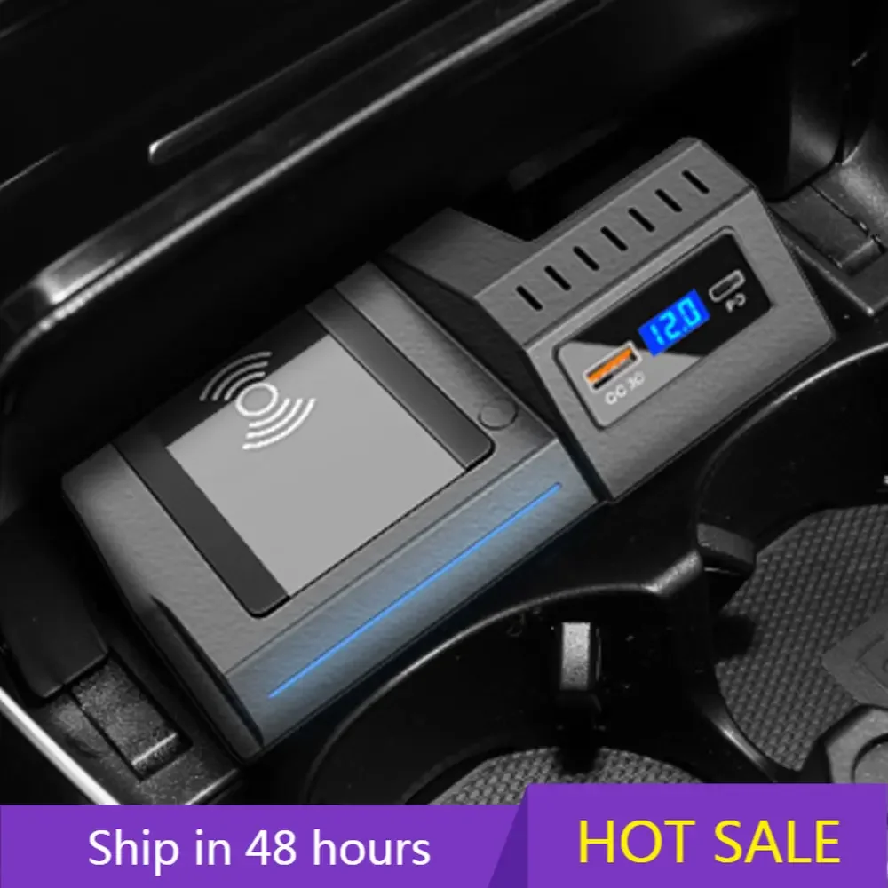 Caricabatteria Wireless Per Auto Ricarica Per Mercedes Benz W205 Amg C43 C63 Amg Glc 43 Glc 63 X253 Classe C Accessori Glc Interni