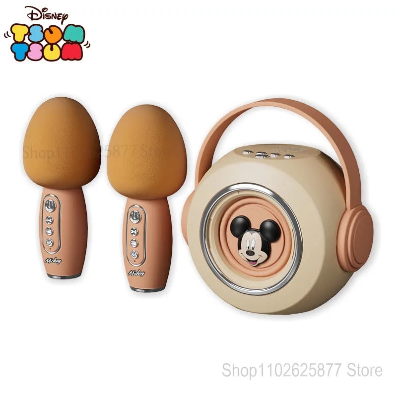 

Disney Mickey Minne Wireless Bluetooth Speaker KTV Double Wheat Chorus TF Card Surround Stereo Intelligent Voice Portable Sound