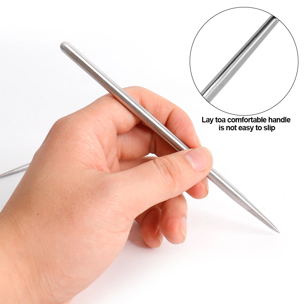 Pottery Modeling Stick Acupressure Texture Creasing Indentation Sharp Pottery Clay Tool Carving Clay Stainless Steel Tool