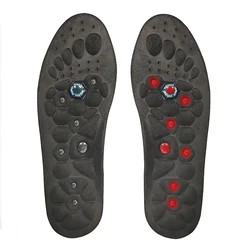 Revitalizing Magnetic Acupressure Foot Insoles for Enhanced Wellness and Comfort (Black Classic Style)