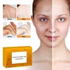 100g Turmeric Scrub Exfoliator Handmade Soap,Lemon Kojic Acid Brighten Moisturizing Shower Face Cleansing Soap,Body Skin Cleaner 3