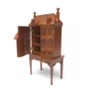 Dollhouse 1/12 Mini Model Toy House Display Cabinet Scene 12 Props Retro Coffee Wooden Children Doll Home Toys Accessories Plays 1