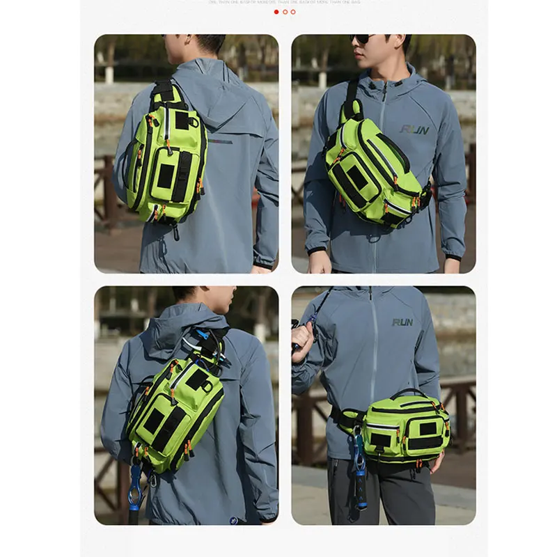 Waterproof Oxford Chest Bag for Men Hiking Camping Outdoor