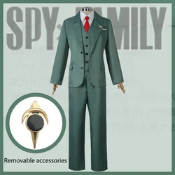 Anime Spy family Loid Forger Cosplay Uniform Costume Men's Suit and Tie White Shirt