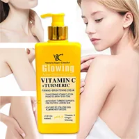 Lotion corporelle à la vitamine C et au curcuma 444 ml, raffermissante, éclaircissante, hydratante, nourrissante, adoucissante pour peaux sèches et rugueuses, crème réparatrice pour le soin du corps. 4
