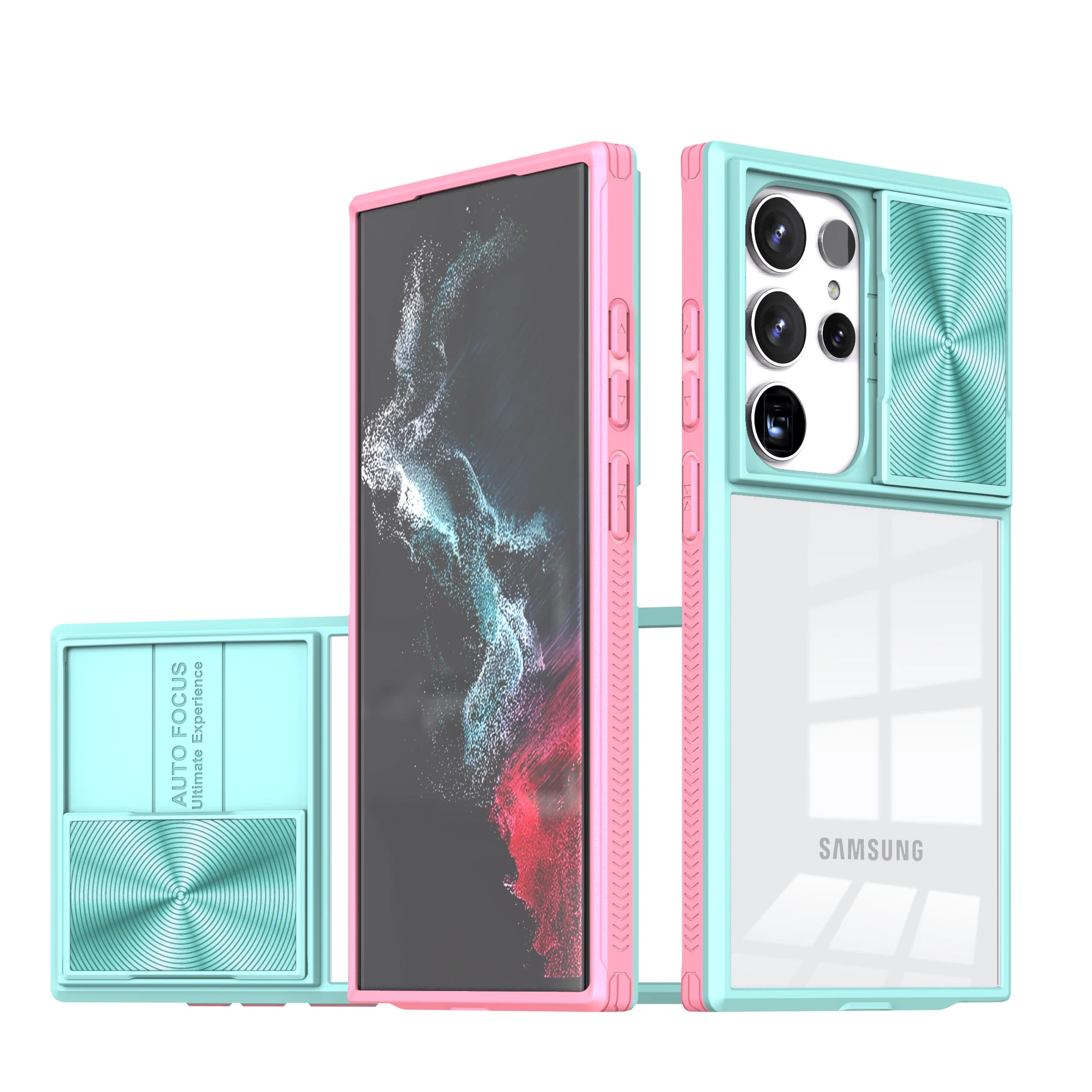 Fashion Sliding Camera Lens Phone Case - Shockproof Hard Protective Cover
