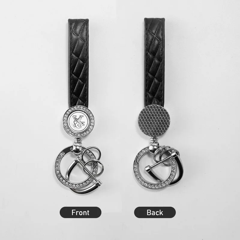 Crystal Car Keychain Auto Key Ring Decorative Pendant Accessories