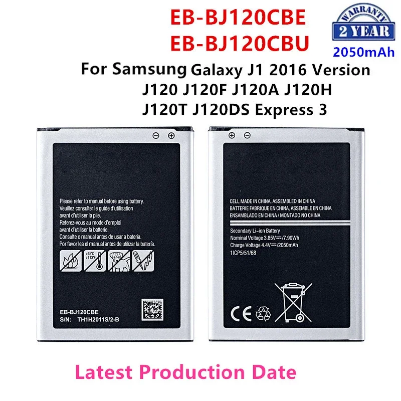 

Brand New EB-BJ120CBE EB-BJ120CBU 2050mAh Battery For Samsung Galaxy Express 3 J1(2016) J120 J120F J120A J120H J120T