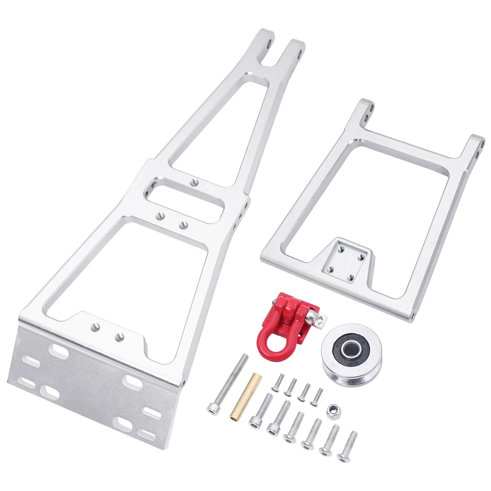 Kit De Grúa Y Cabrestante Para Chasis De Oruga RC 1/10 | Compatible Con SCX10, TRX4, Capra, LCG, De Aluminio CNC