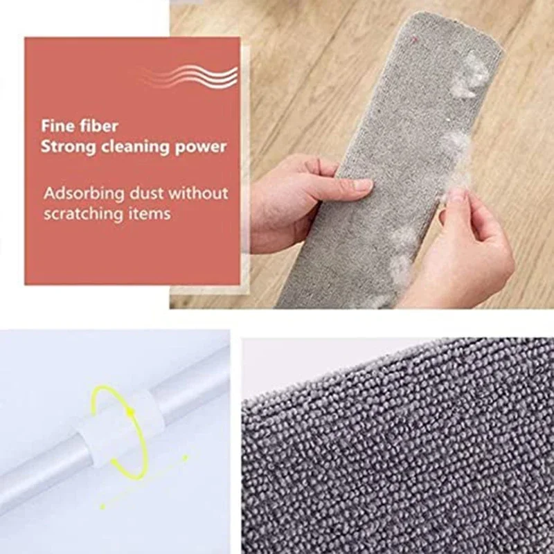 Dust Cleaning Brush Telescopic Duster Brush for Household Cleaning Long Handle Mop Gap Dust Cleaner Bedside Sofa Brush Tool