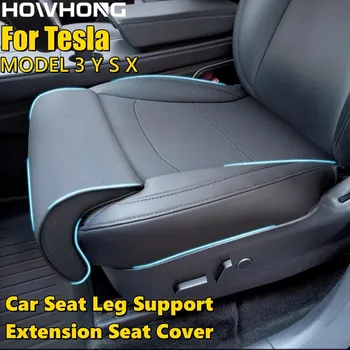 For Tesla Model 3 Y S X New Y Juniper Leg Support Extension Seat Cover Memory Foam Extender Cushion Car Interior Accessories 1
